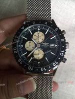 Clone Breitling Chronoliner Stainless Steel Black Chronograph Face Gift Watch